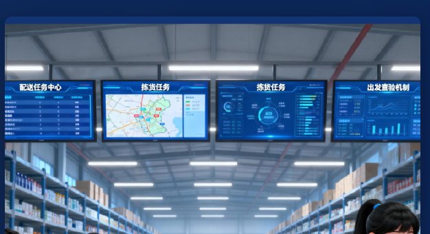 冻品行业订货系统解决方案：配送任务中心与冷链仓储调度大屏